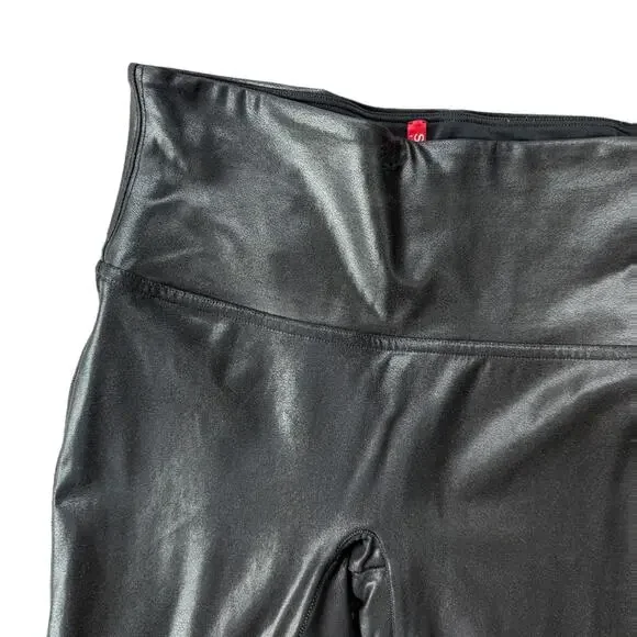 SPANX Women's Faux Leather Leggings 2437, Black, M - Picture 5 of 8